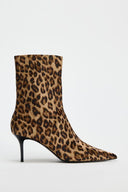 Bottines à talons léopard
