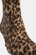 Bottines à talons léopard