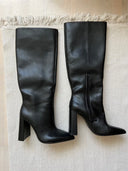 Bottines à talons léopard
