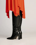 Bottes hautes noires pointues Zara